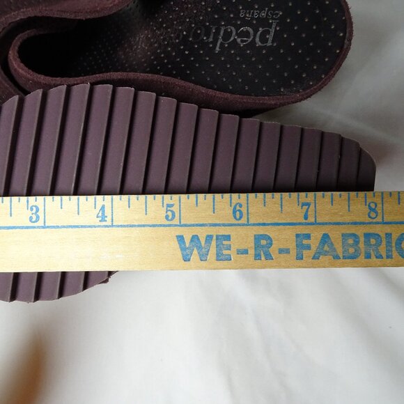 Pedro Garcia Espana Sueded Platform Wedge Sandals Shoes - Picture 12 of 13